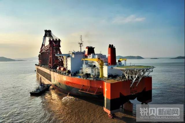 海上大件吊装世界最大起重船中国造
