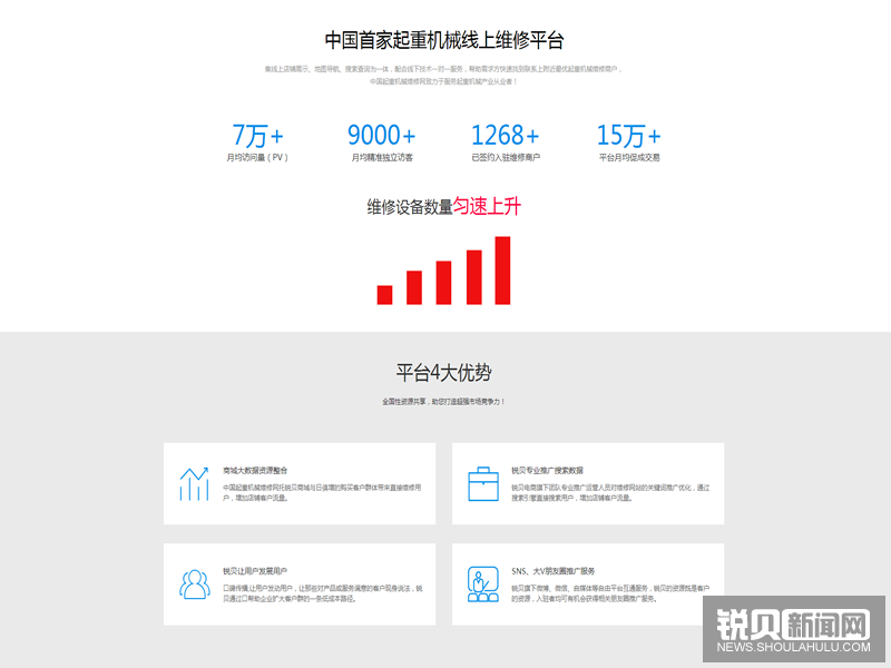 全国首家起重机械设备维修平台上线